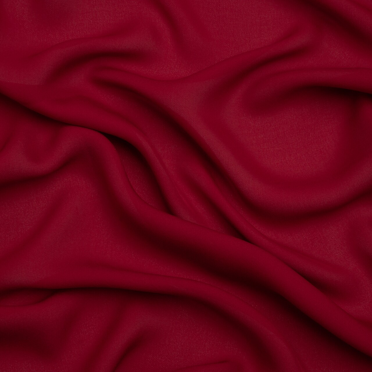 1 Yard Chili Pepper Silk Double Georgette Fabric Premium Collection Drapey Solid 44 Inch Width